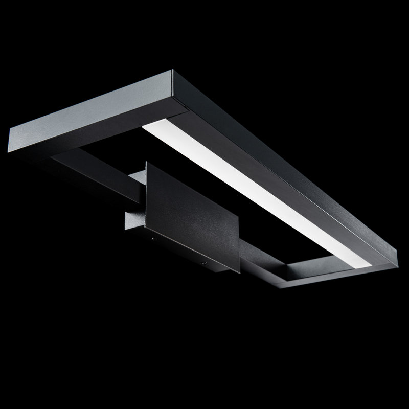1 - Light LED Vanity Light, Black, 3000K