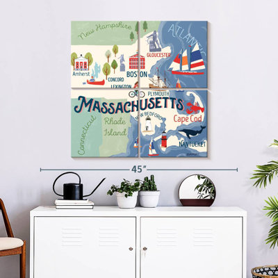 Aliaz State Maps - Massachusetts Attractions