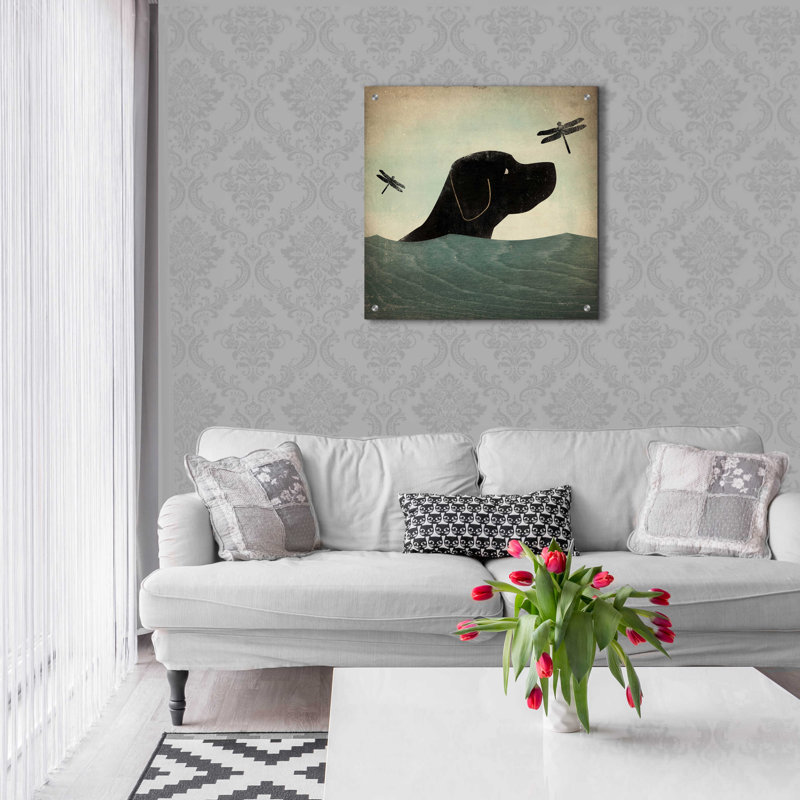 «Black Dog Swim» par Ryan Fowler, H 24 po x l 24 po
