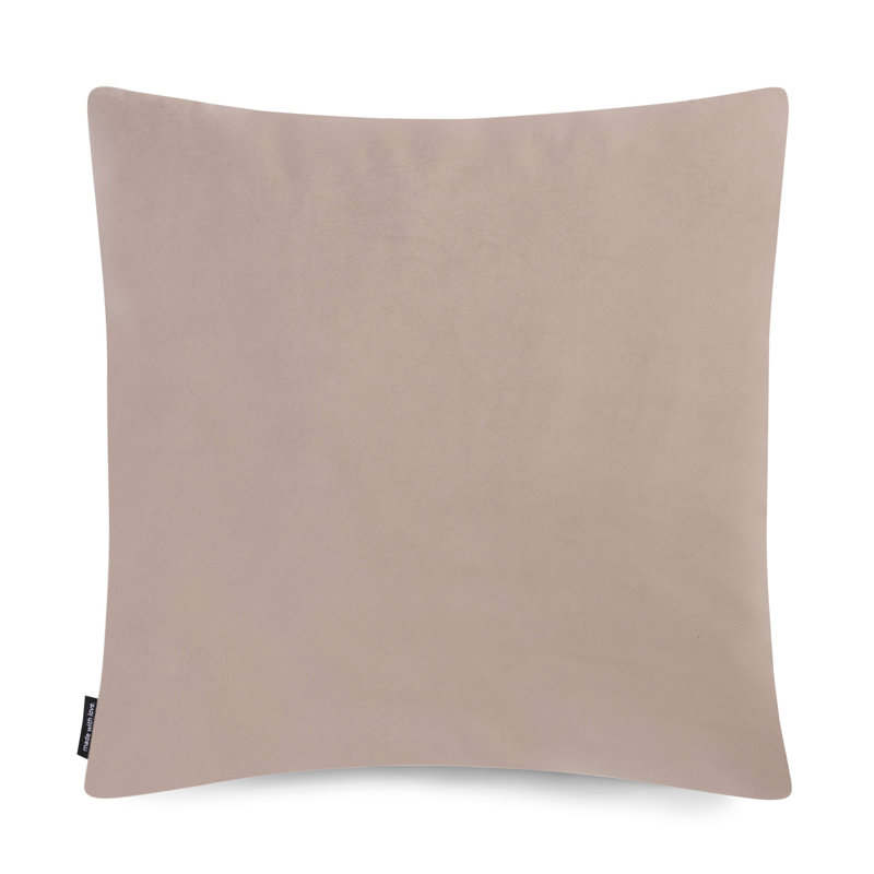 Sia Geometric Brown Square Throw Pillow Cover