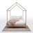 Khwaja Ozark Solid Wood House Bed-2124671557