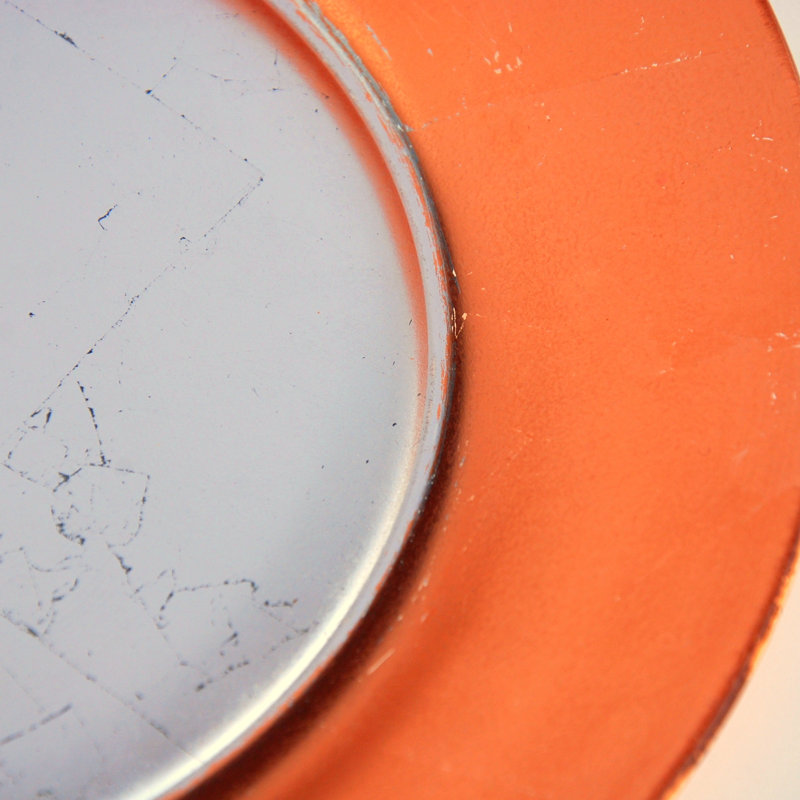 7.5" Appetizer Plate, Silver/Rose Gold