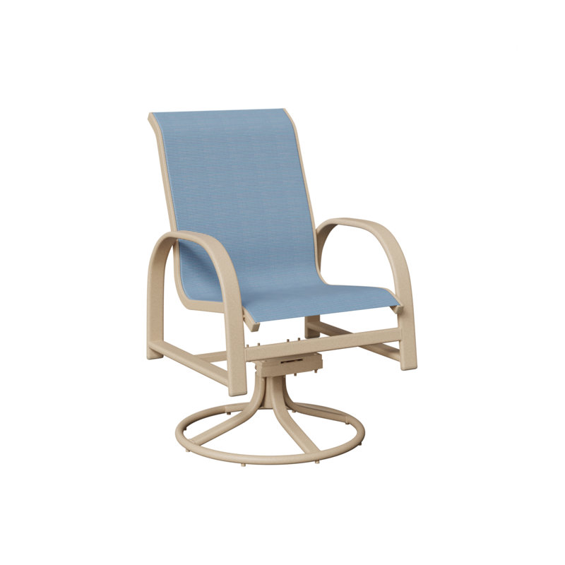 Chaise berçante berçante pivotante Berlin Gardens, Dupione près de la piscine, Luna multicolore