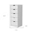  Commode blanche 18 tiroirs 18 po