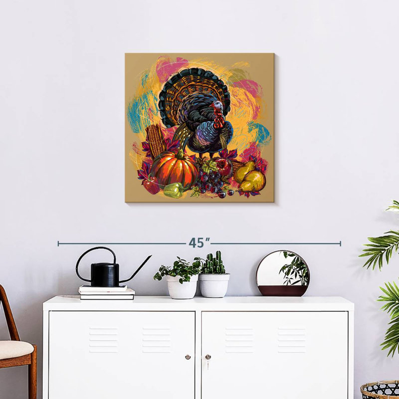 Lelend Thanksgiving Dinner Staples, 24" H x 24" W
