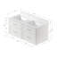 Ensemble de meuble-lavabo mural flottant double 48 po avec comptoir en quartz Disar Disar-17505830