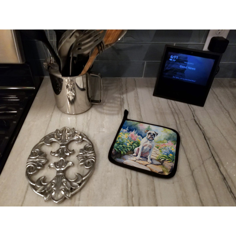 Caroline's Treasures Floral Polyester Potholder Set