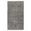 Tapis turc en laine fabriqué à la main 3,7 x 6,5 pi avec teinture de gris moderne