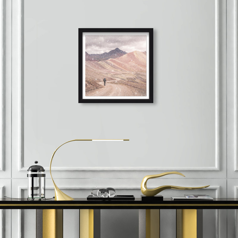 On My Way Print by Oliver Gal, 17.5" H x 17.5" W, Black Shadowbox