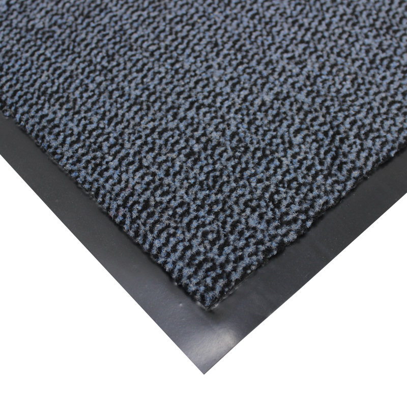 Non-Slip Indoor Doormat, Blue, Rectangle 80 x 120cm