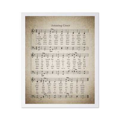 Amazing Grace Hymnal Sheet
