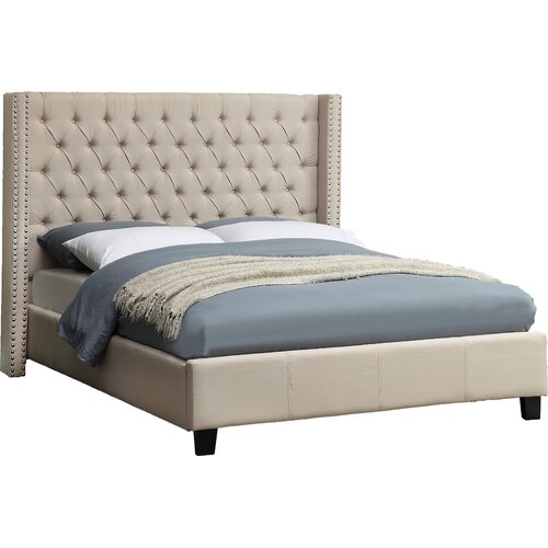 Joss & Main Colleen Upholstered Wingback Bed & Reviews | Wayfair