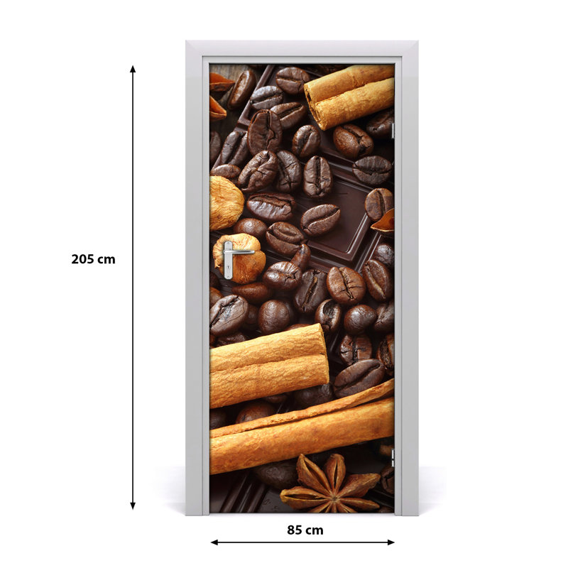 Black Chocolate Door Decal