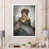 Toile blanche avec cadre photo