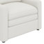 Fauteuil moderne en tissu de chenille, chaises d'appoint confortables en nuage, canapé simple avec coussin double moelleux-1010941904