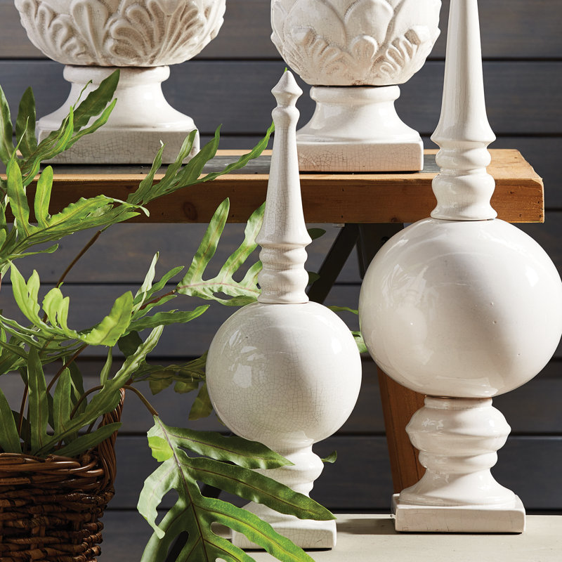 Petit fleuron Zihir, H 19,25 po x l 6,25 po x P 6,25 po