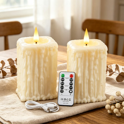 Flameless Candle with Acrylonitrile Butadiene Styrene Holder