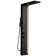 4-Jet Rainfall Shower Panel System With LED Light Spa Jets Rainfall Waterfall Shower Head Finish In Black