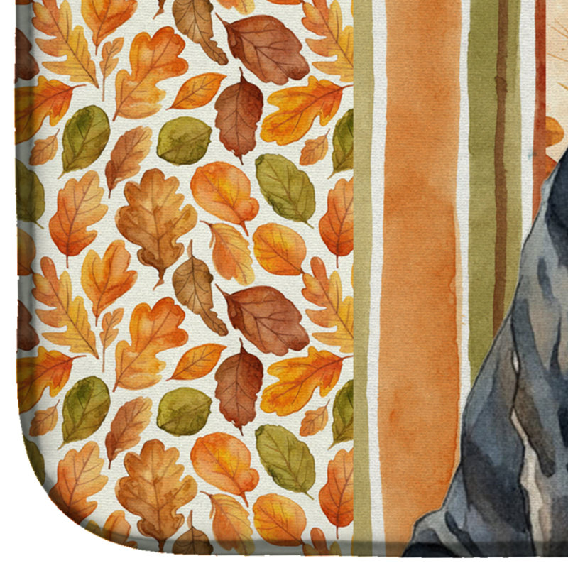 Cane Corso Heirloom Fall Dish Drying Mat