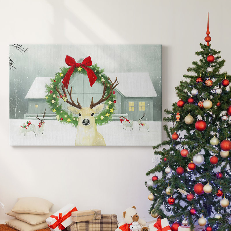 Christmas Holiday Arts - Toile tendue avec châssis, H 40 po x l 60 po