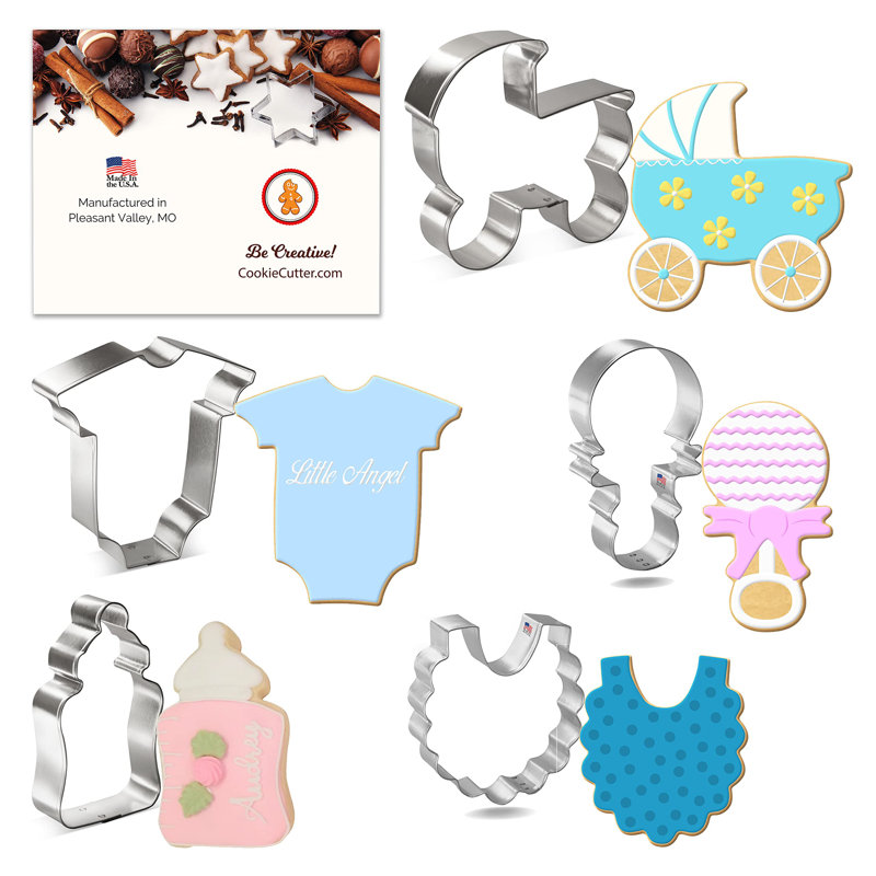 CookieCutter.com 5 -Piece Non-Stick Cookie Cutter