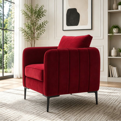 Fauteuil d'appoint en velours