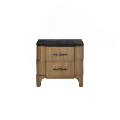 2 Drawer Nightstand (Stone Top)