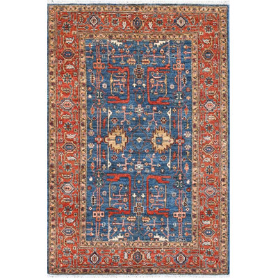 Transitional One-of-a-Kind Rectangle 4' X 5'9" Wool Area Rug