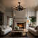 Arezo 27.17" Classic Black Caged Farmhouse Ceiling Fan With Light Kit And Remote Control