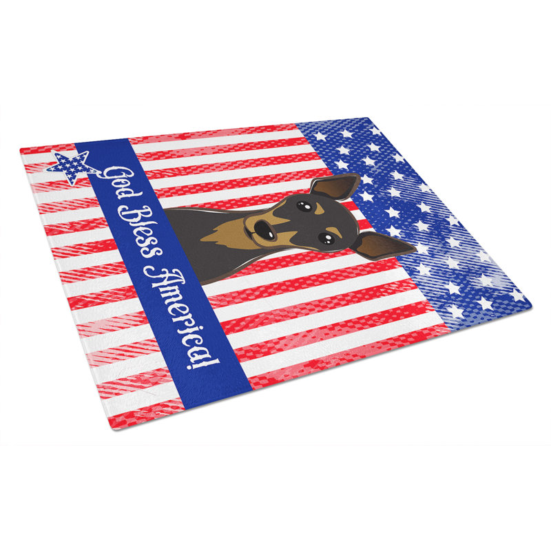 Planche à découper en verre trempé en verre trempé caroline de l’bless american, Pinscher nain