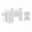 Bureau, finition gris moyen