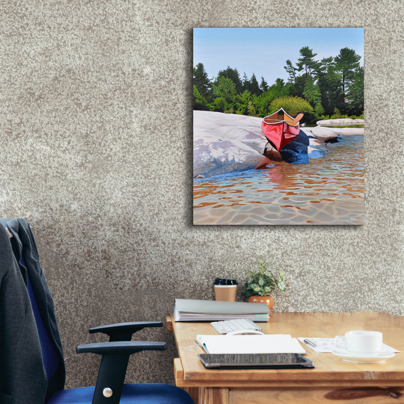 «Epers Graffiti» Waters Edge par Kenneth M Kirsch, art mural sur toile, 26 po x 30 po, H 30 po x l 26 po