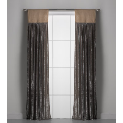 Luscious Silk Semi Sheer Curtain Single Panel
