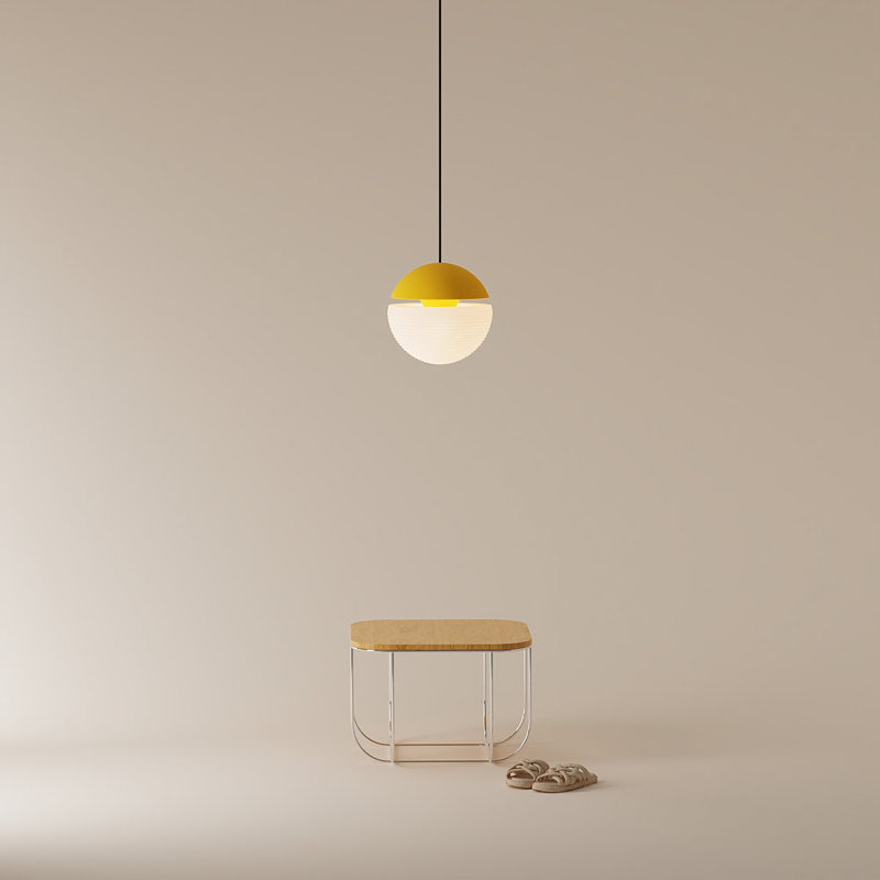 Cora Pendant Light, Sunrise, Black