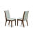5 Piece Dining Table Set Includes a Square Kitchen Table and 4 Parson Chairs, 36x36 Inch, Antique Walnut-1262155923-1262155922