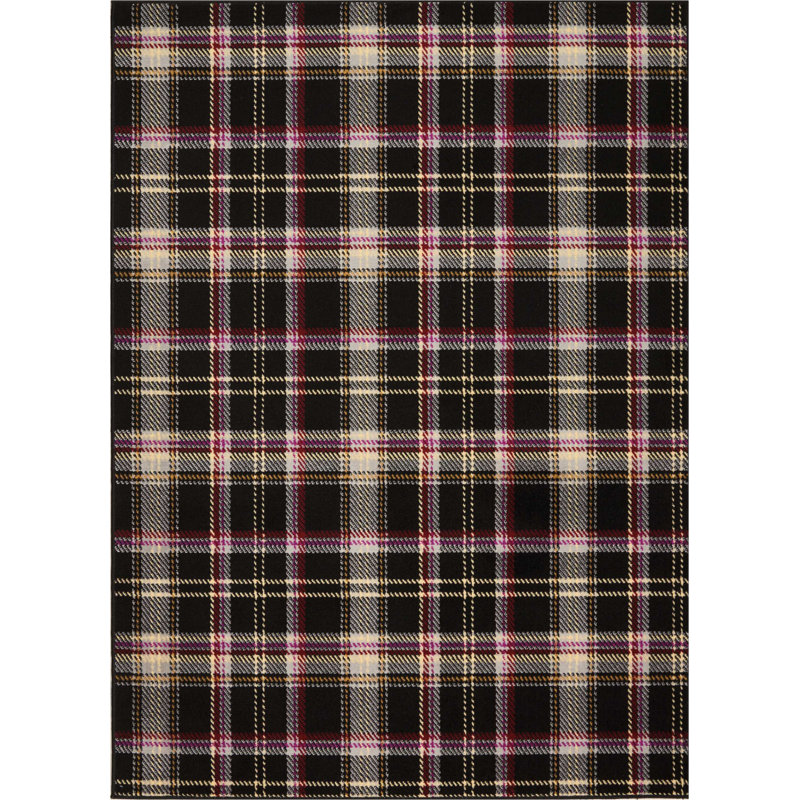 Tapis noir Bo Bo, Rectangle 5 pi 3 po x 7 pi 3 po