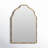 Metal Framed Wall Mounted Accent Mirror in Gold