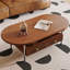 Table basse ovale de style rétro