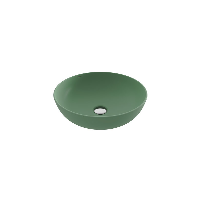 Sottile Slim Line Countertop Basin - 38cm, Matte Mint Green