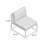Runar Powder Coated Steel Outdoor Armless Lounge Chair with Cushions