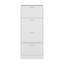 Range-chaussures vertical blanc avec portes