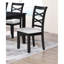6 pièces contemporaines pour salle à manger avec table rectangulaire gris anthracite, 4 chaises et un banc, 6 pièces de conception compacte avec chaises, sièges élégants