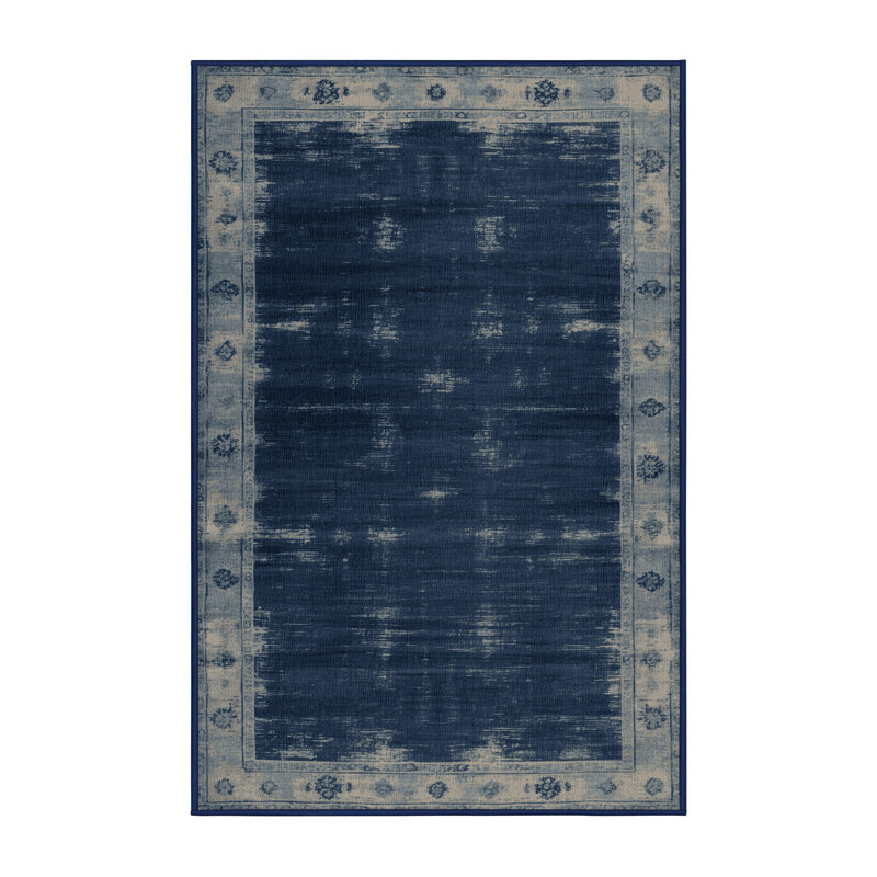 Tapis gris lavable à la machine, Rectangle 7 pi x 10 pi