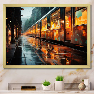 " Abstracted Train Reflections I "