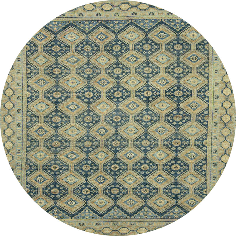 Abstract Indoor Rug, Round 5'