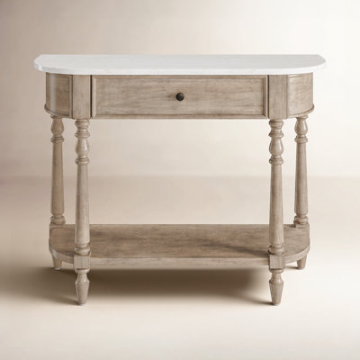 Aberdale 40'' Console Table with Marble Top