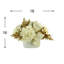 Holiday Arrangement With Hydrangeas And Ornaments