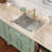 25" L x 22" W Drop-In Kitchen Bar Sink Handmade Single Bowl 16 Gauge Stainless Steel Topmount Kitchen Sink with Two Faucet Holes-124212339