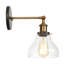 Bras pivotant noir 1 lumière Crafton