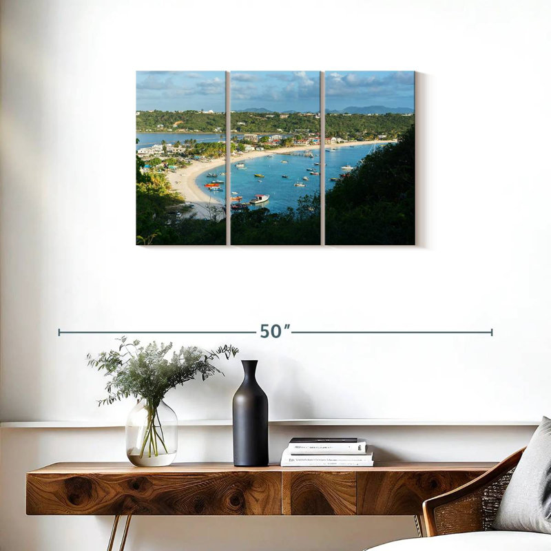 Busy Anguilla Bay, H 20 po x l 33 po
